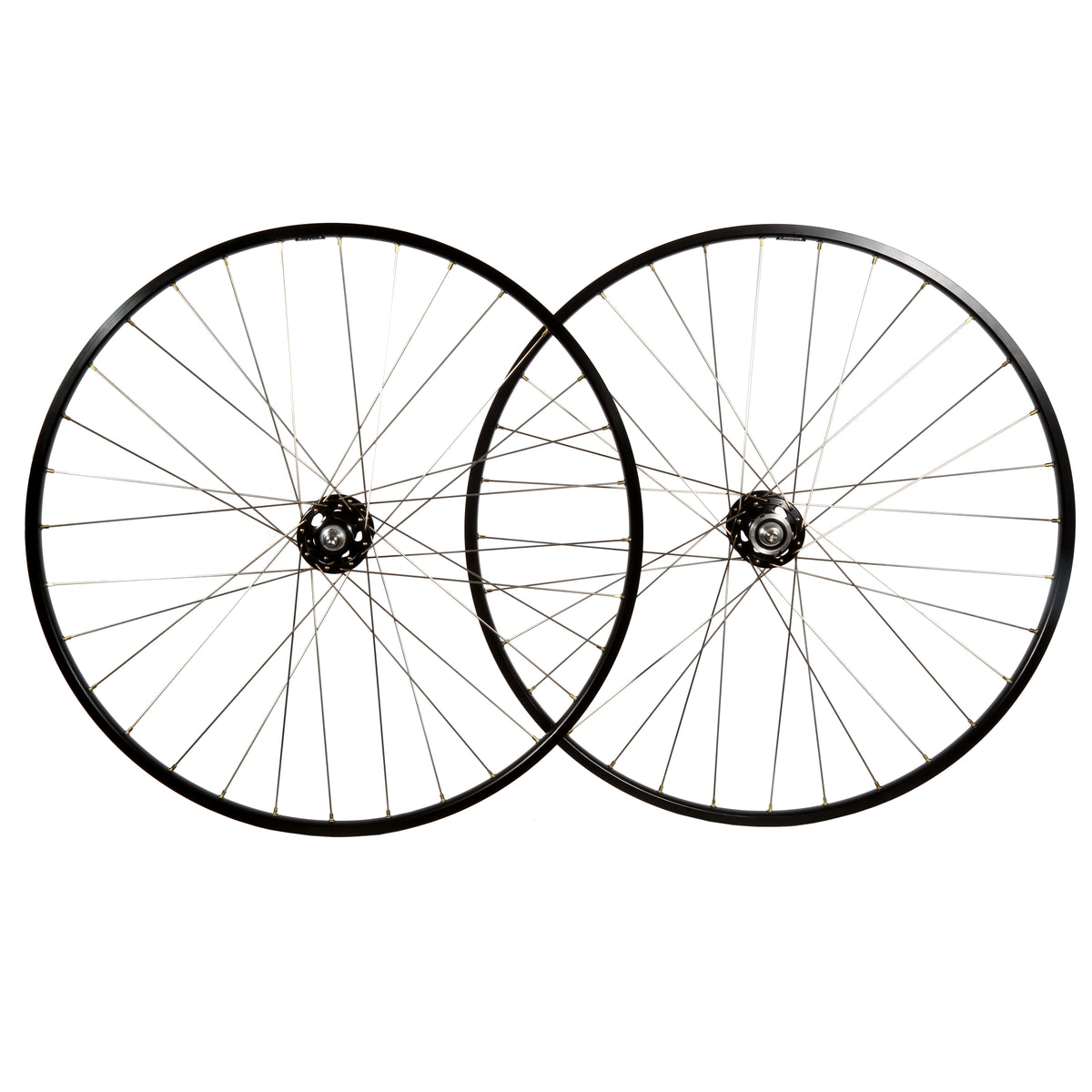H+Son TB14/Phil Wood low flange fixed gear track wheelset - hard anodized  gray