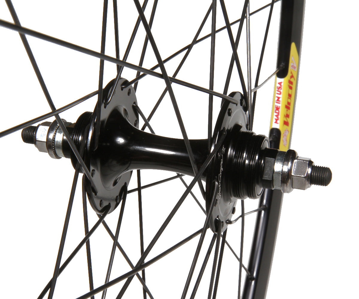 Velocity deep v track clearance wheelset