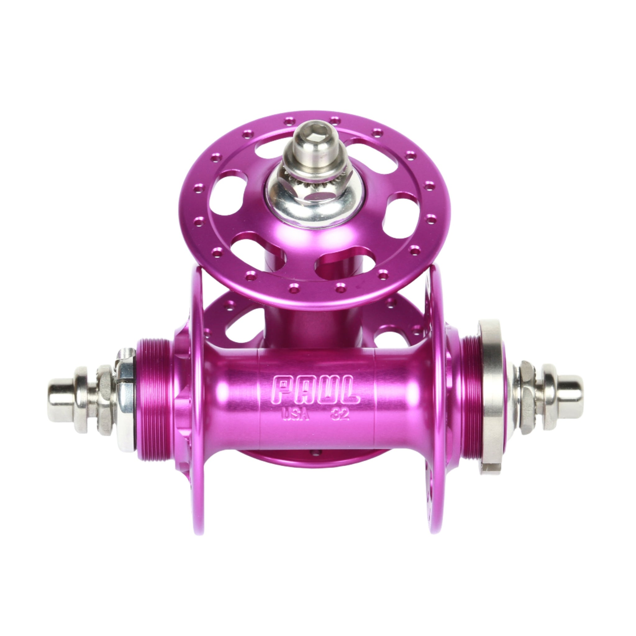 Paul High Flange track hub set - purple