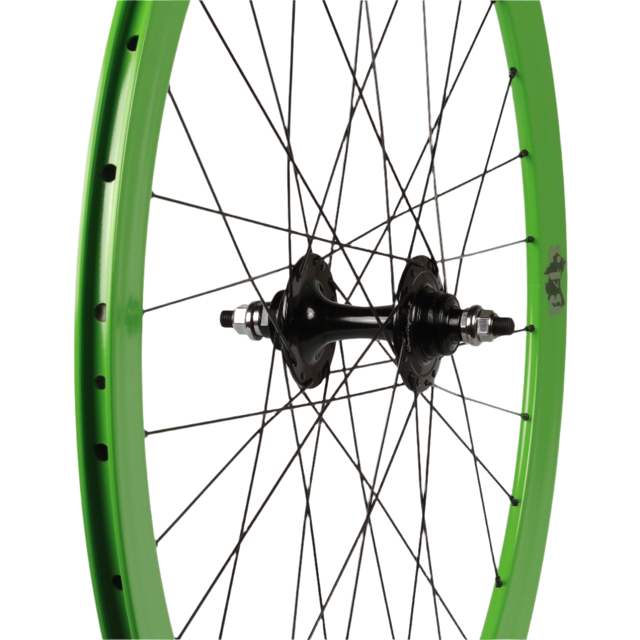 NOS Velocity B43/Gran Compe II wheelset - lime green