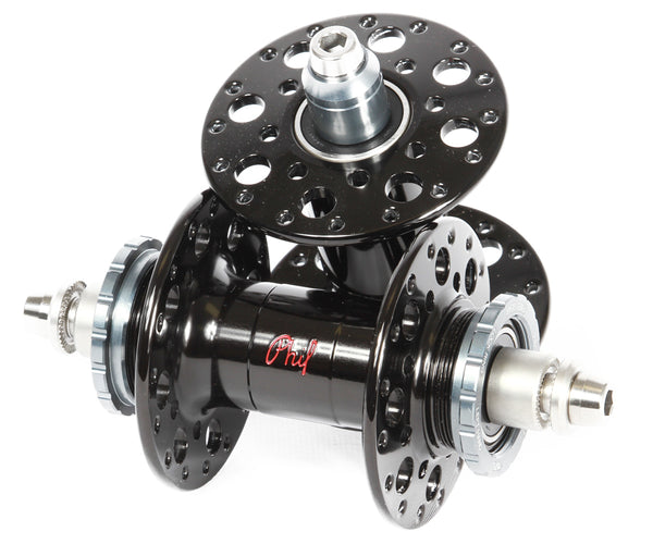 Phil Wood Pro Track hub set - black