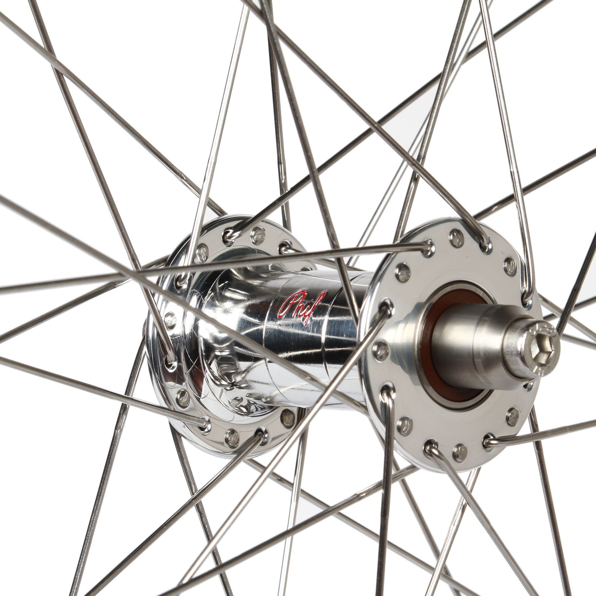 H+Son TB14/Phil Wood Low Flange wheelset - silver