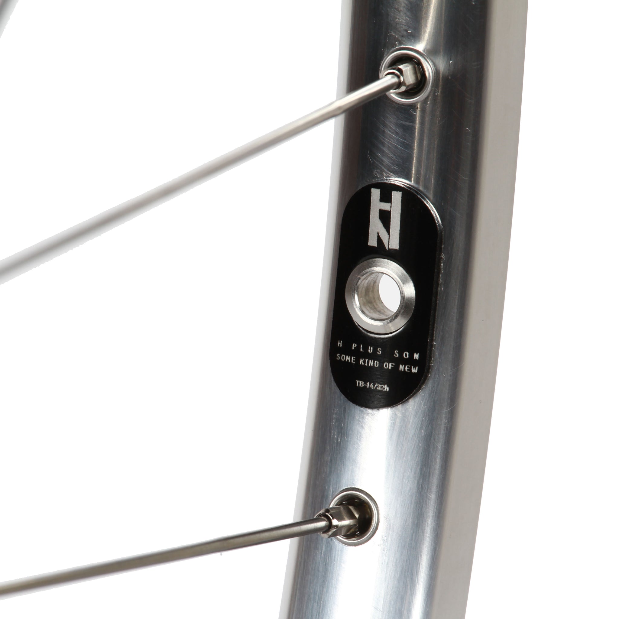 H+Son TB14/Phil Wood Low Flange wheelset - silver