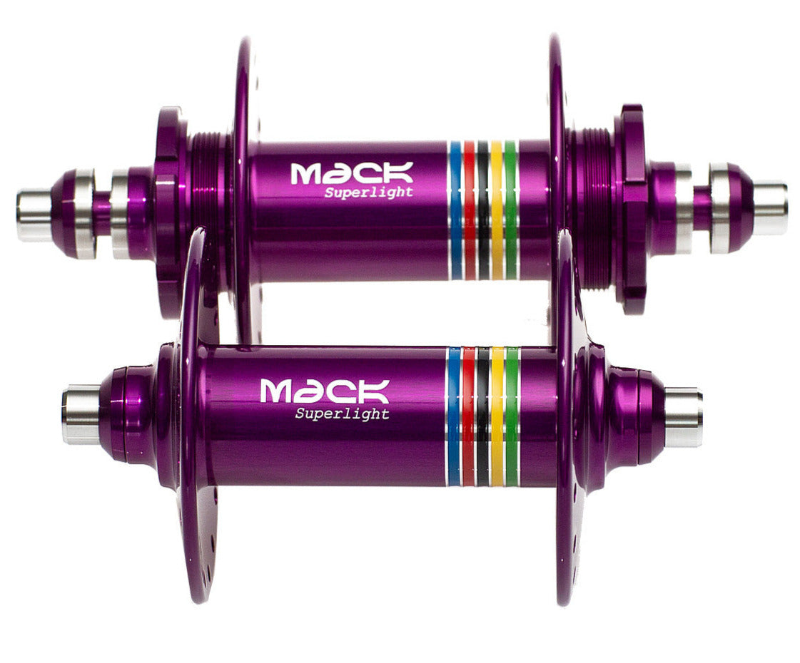 Mack Superlight high flange hub set - anodized colors WCS