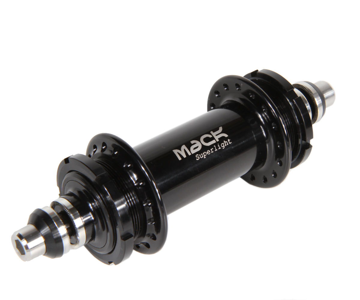 Mack Superlight low flange rear hub - black