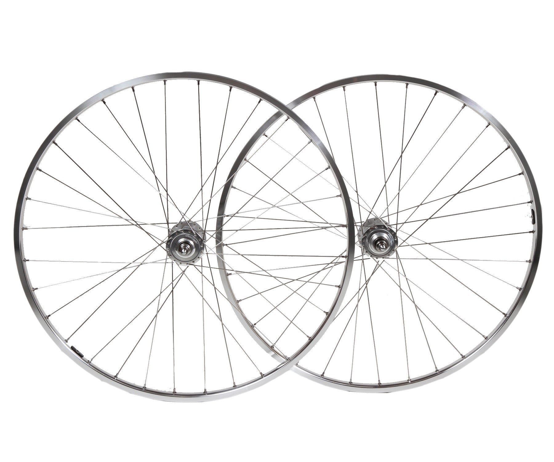 H+Son TB14/Gran Compe II fixed gear track wheelset - silver